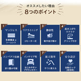 収納式 電動リクライニングベッド（2モーター） AX-BE722